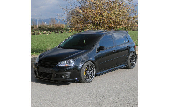 Bas de caisse à sens unique compatibles avec Volkswagen Golf V GTi/GTD 2003-2008 - Noir brillant, Image 2