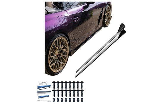 Bas de caisse Oneway pour BMW Z4 (G29) M-Pack/M40i 2018-2022 et restylée 2022- - Noir brillant, Image 6