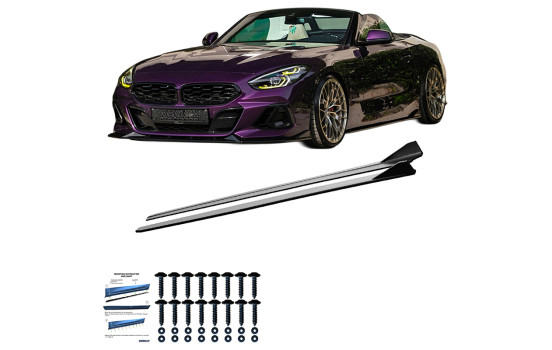 Bas de caisse Oneway pour BMW Z4 (G29) M-Pack/M40i 2018-2022 et restylée 2022- - Noir brillant, Image 7
