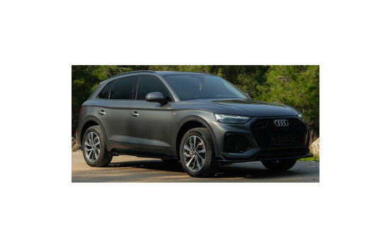 Bas de caisse unidirectionnels pour Audi SQ5 / Q5 S-Line (FY) restylée 2020-2024, y compris Sportback - Noir brillant, Image 2