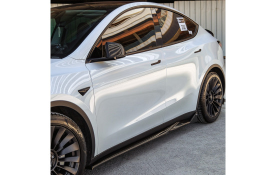 Bas de caisse unidirectionnels pour Tesla Model Y 2019-2025 - Noir brillant