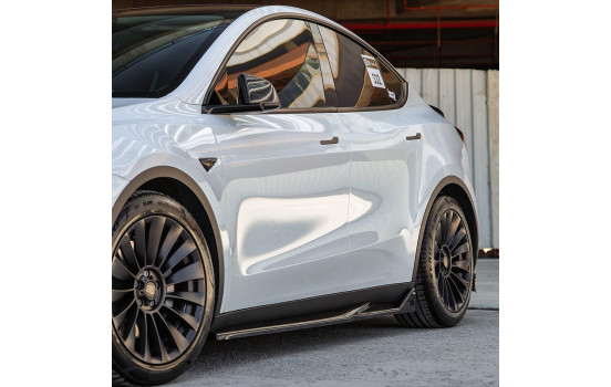 Bas de caisse unidirectionnels pour Tesla Model Y 2019-2025 - Noir brillant, Image 2