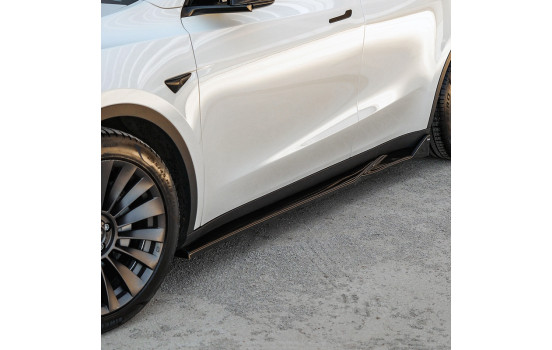 Bas de caisse unidirectionnels pour Tesla Model Y 2019-2025 - Noir brillant, Image 4