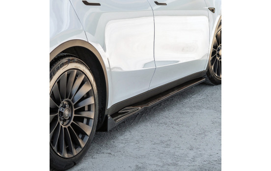 Bas de caisse unidirectionnels pour Tesla Model Y 2019-2025 - Noir brillant, Image 5
