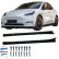 Bas de caisse unidirectionnels pour Tesla Model Y 2019-2025 - Noir brillant, Vignette 6