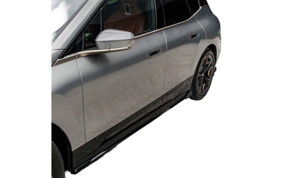 Ensemble de jupes latérales à usage unique pour BMW iX M-Pack i20 2021- - Noir brillant, Image 2
