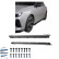 Ensemble de jupes latérales à usage unique pour Opel Astra L HB/ST 2021- - Noir brillant
