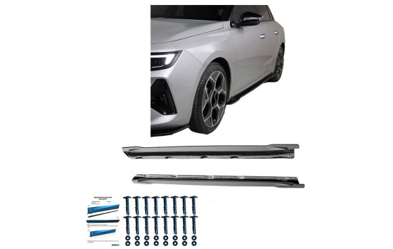 Ensemble de jupes latérales à usage unique pour Opel Astra L HB/ST 2021- - Noir brillant, Image 5