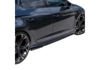 Ensemble de jupes latérales à usage unique pour Seat Leon (5F) HB/ST 2013-2020 - Version 2 - Noir brillant