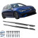 Ensemble de jupes latérales à usage unique pour Volkswagen Golf VIII HB/Variant R 2020- - Noir brillant, Vignette 3