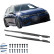 Ensemble de jupes latérales à usage unique pour Volkswagen Golf VIII HB/Variant R 2020- - Noir brillant, Vignette 4