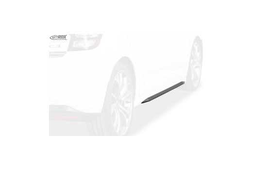 Jupes latérales 'Slim' Citroën C3 2009-2016 (ABS noir brillant), Image 5