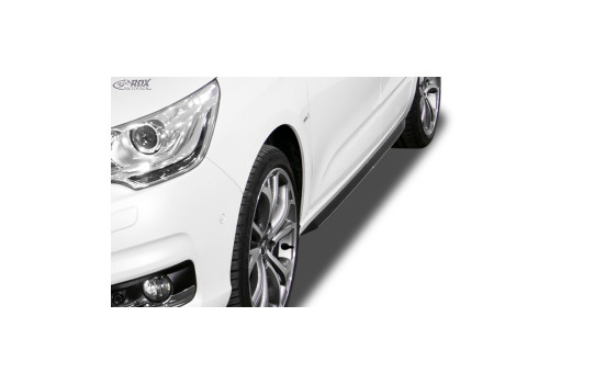 Jupes latérales 'Slim' Citroën C4 (Type N) 2010-2018 (ABS noir brillant)