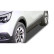 Jupes latérales 'Slim' Opel Crossland 2017- (ABS noir brillant)