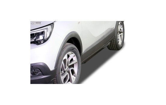 Jupes latérales 'Slim' Opel Crossland 2017- (ABS noir brillant)