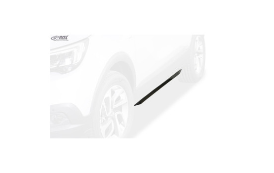 Jupes latérales 'Slim' Opel Crossland 2017- (ABS noir brillant), Image 2