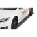 Jupes latérales 'Slim' Tesla Model S 2014-2016 & 2016- (ABS noir brillant)