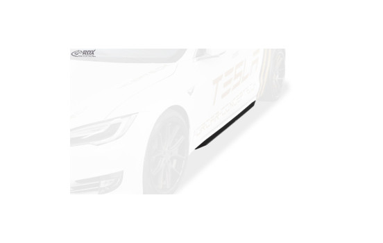 Jupes latérales 'Slim' Tesla Model S 2014-2016 & 2016- (ABS noir brillant), Image 3