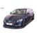 Jupes latérales 'Slim' Volvo S60 / V60 2013-2018 (ABS noir brillant), Vignette 3