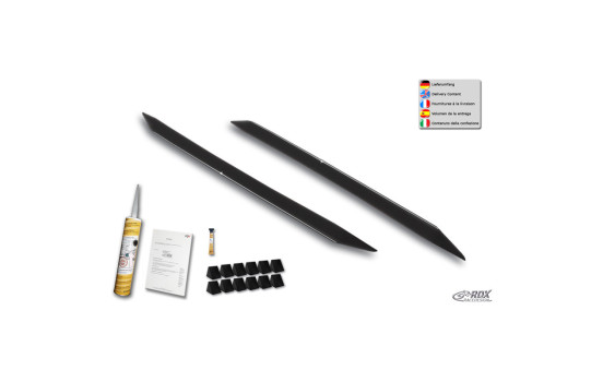 Jupes latérales RDX Racedesign « Slim » pour KIA Ceed Hatchback (CD) 2018- (ABS noir brillant), Image 3