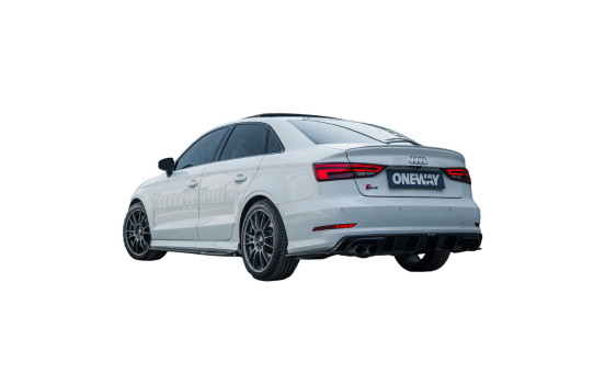 Jupes latérales unidirectionnelles pour Audi S3 8V/8V Facelift Berline/Cabriolet 2013-2020 - Noir brillant