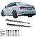 Jupes latérales unidirectionnelles pour Audi S3 8V/8V Facelift Berline/Cabriolet 2013-2020 - Noir brillant, Vignette 3