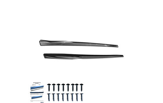 Jupes latérales unidirectionnelles pour Audi S3 8V/8V Facelift Berline/Cabriolet 2013-2020 - Noir brillant, Image 5