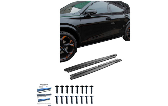Jupes latérales unidirectionnelles pour Cupra Formentor 2020- - Noir brillant, Image 3