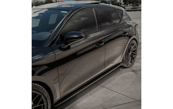 Jupes latérales unidirectionnelles pour Seat Leon IV HB/ST FR et Cupra Leon HB/ST 2020- - Noir brillant