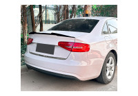Aileron arrière adapté pour Audi A4 (B8) Berline 2008-2015 (ABS Noir brillant)