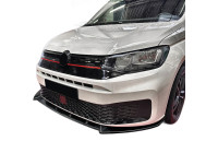 Becquet avant AutoStyle pour Volkswagen Caddy V 2020- (ABS noir brillant)