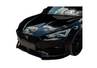 Becquet avant unidirectionnel pour Cupra Leon HB/ST 2020-2024 - Version 3 - Noir brillant
