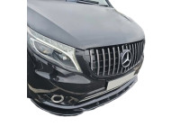 Becquet avant unidirectionnel pour Mercedes Vito W447 2014- - Noir brillant