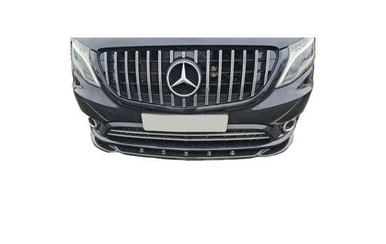 Becquet avant unidirectionnel pour Mercedes Vito W447 2014- - Noir brillant, Image 2
