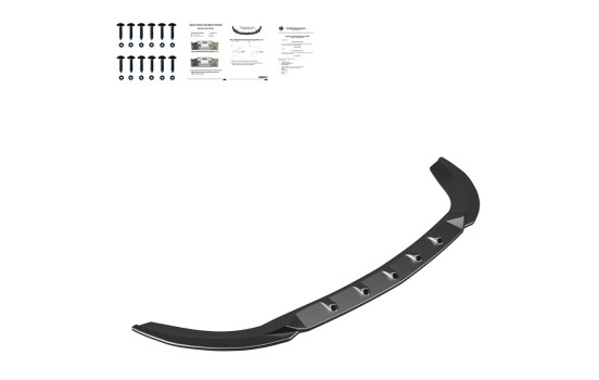Becquet avant unidirectionnel pour Mercedes Vito W447 2014- - Noir brillant, Image 5