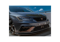 Becquet avant unidirectionnel pour Seat Leon (5F) HB/SC/ST FR/Cupra Facelift 2017-2020 - Noir brillant