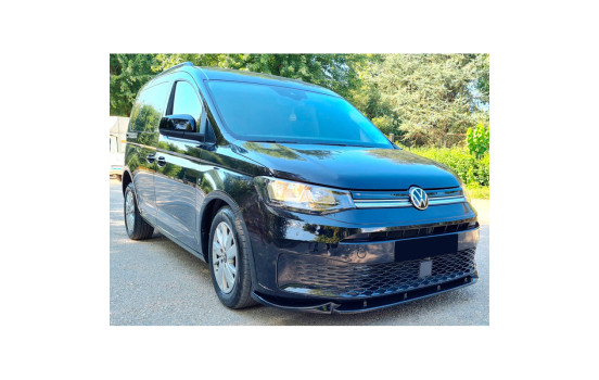 Becquet avant unidirectionnel pour Volkswagen Caddy MK5 2020- - Noir brillant