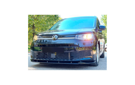 Becquet avant unidirectionnel pour Volkswagen Caddy MK5 2020- - Noir brillant, Image 2