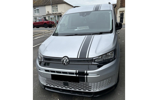 Becquet avant unidirectionnel pour Volkswagen Caddy MK5 2020- - Noir brillant, Image 3