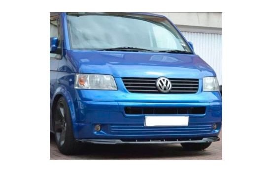 Becquet avant unidirectionnel pour Volkswagen Transporter T5 2003-2009 – Noir brillant