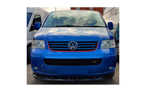 Becquet avant unidirectionnel pour Volkswagen Transporter T5 2003-2009 – Noir brillant, Image 2