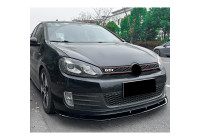 Becquet de spoiler avant adapté pour Volkswagen Golf VI GTi 2008-2012 (ABS noir brillant)