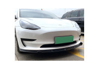 Lèvre de spoiler avant sur mesure pour Tesla Model 3 2017-2024 (ABS noir brillant)