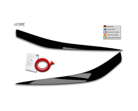 Spoilers de phare sur mesure pour Kia Ceed (CD) & ProCeed (CD) 2018- (ABS Noir Brillant)