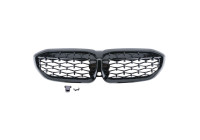 Calandre 'Diamond Type' noire brillante sur mesure pour BMW Série 3 G20/G21 2019 - excl.