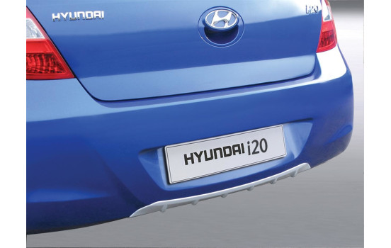 Chemise de pare-chocs arrière RGM (Diffuseur) Hyundai i20 3/5-door 2009-2015 silver (ABS)