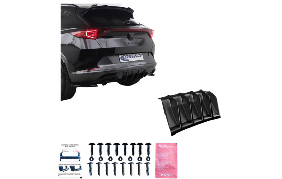 Diffuseur de pare-chocs arrière Oneway pour Cupra Formentor 2020-2024 - Noir brillant, Image 3