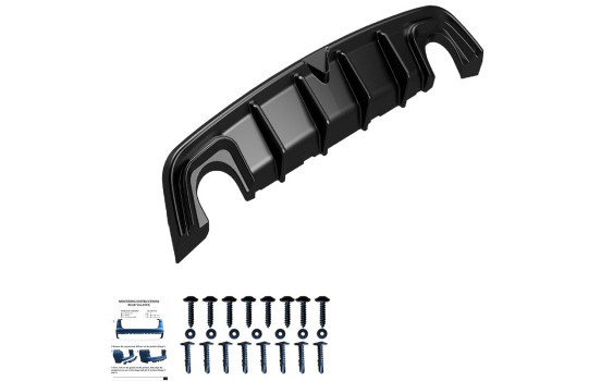 Diffuseur de pare-chocs arrière unidirectionnel pour Alfa Romeo Giulietta 2010-2020 - Version 2, Image 5