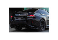 Diffuseur de pare-chocs arrière unidirectionnel pour BMW M2 G87 Coupé 2023- - Noir brillant