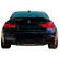 Diffuseur de pare-chocs arrière unidirectionnel pour BMW M4 F82 2014-2021 – Noir brillant, Vignette 2